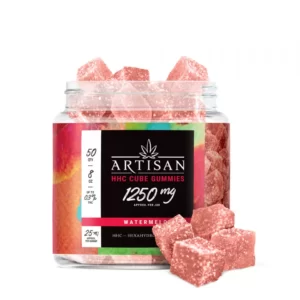 Artisan HHC THC Cube Gummies - Watermelon - 1250MG